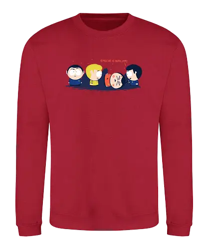 OMG he is dead jim - trek, mccoy, southpark, kenny - Sweatshirt