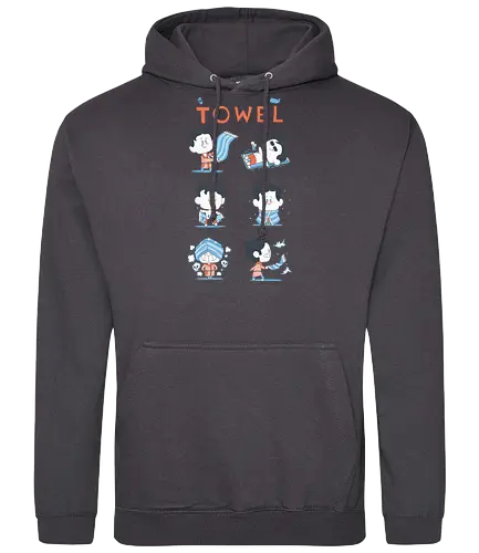 Dont worry carry a towel - handtuch, anhalter, adams, space, buch, 42, hitchhikers guide, galaxy, scifi, science fiction - Standard Hoodie