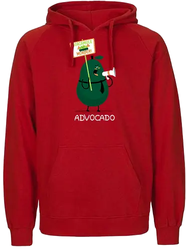 Advocado - avocado, protest, guacamole, advokat, plädoyer - Fairtrade Hoodie