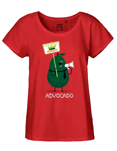 Advocado - avocado, protest, guacamole, advokat, plädoyer - Fairtrade Girl Shirt