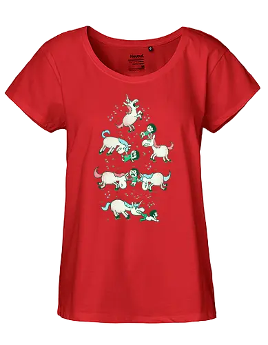 angry unicorn - unicorn, einhorn, wut, massaker, fabelwesen - Fairtrade Girl Shirt