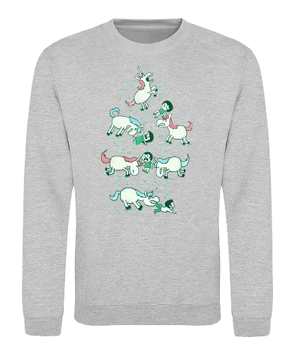 angry unicorn - unicorn, einhorn, wut, massaker, fabelwesen - Sweatshirt