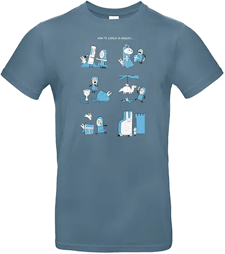 how to catch a knight - monthy python, holy grail, heiliger gral, bunny, ritter, knight, attack - Standard T-Shirt