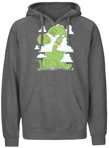 Kaiju Morning Shave - kaiju, rasur, clouds, wolken, japan - Fairtrade Hoodie
