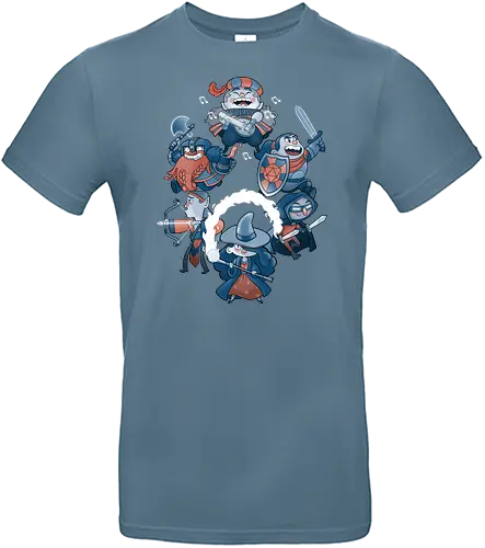 League of Adventures - rpg, roleplay, rollenspiel, fantasy, pen and paper, krieger, barde, zwerg, bogenschütze, zauberer, dieb - Standard T-Shirt