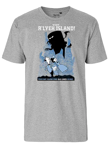Visit R'lyeh Island - cthulhu, call of cthulhu, monster, fantasy, Old oConsole - Fairtrade T-Shirt