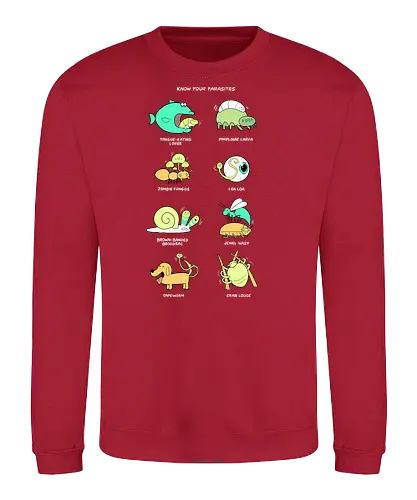 Know your Parasite - tiere, parasit, comic, fun - Sweatshirt