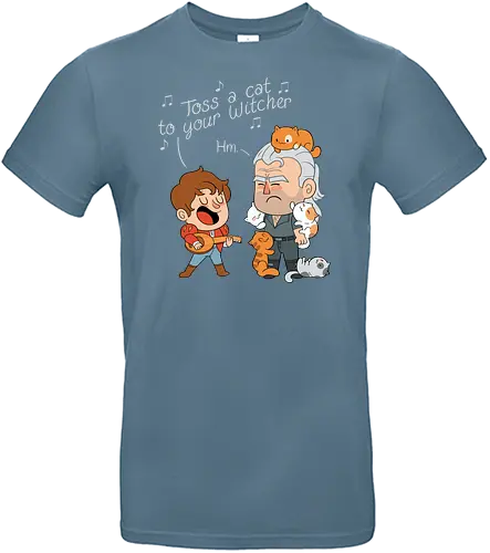 Toss a Cat - witcher, mashup, katze, cat, neko, fun - Standard T-Shirt