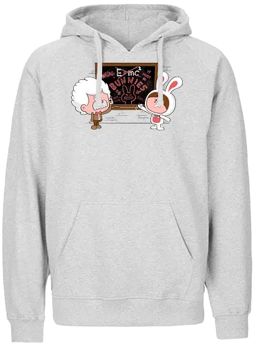 Theory of Bunnytivity - science, Relativity, Einstein, bunny, Bunnytivity, Theory, kaninchen, Theorie, wissenschaft - Fairtrade Hoodie