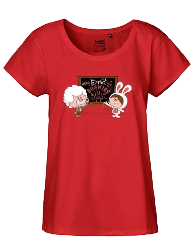 Theory of Bunnytivity - science, Relativity, Einstein, bunny, Bunnytivity, Theory, kaninchen, Theorie, wissenschaft - Fairtrade Girl Shirt
