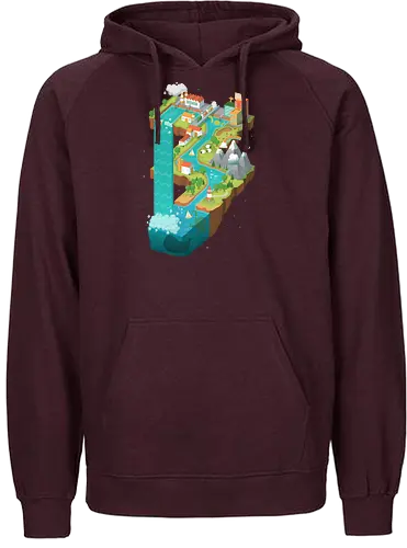 Perpetual World - Pertpetuum, Stairs, MC Escher, art, kunst, print - Fairtrade Hoodie