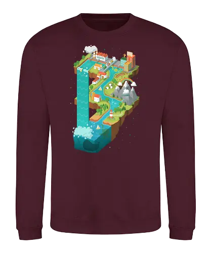 Perpetual World - Pertpetuum, Stairs, MC Escher, art, kunst, print - Sweatshirt