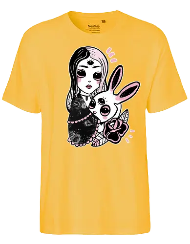 Dark Alice - alice, dark, goth, bunny - Fairtrade T-Shirt