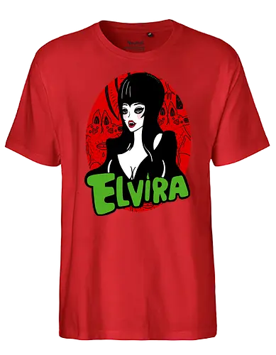 Elvira - Elvira, vampire, queen, Mistress of the Dark, Movie Macabre - Fairtrade T-Shirt