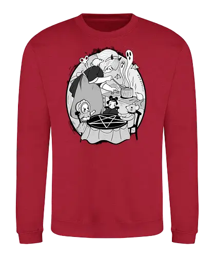Toys - evil, Toys, puppet, teddy, pentagram, dark, gothic, Spells - Sweatshirt
