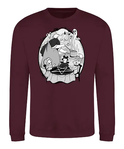 Toys - evil, Toys, puppet, teddy, pentagram, dark, gothic, Spells - Sweatshirt