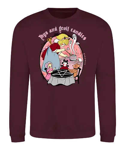 Toys - evil, Toys, puppet, teddy, pentagram, dark, gothic, Spells - Sweatshirt