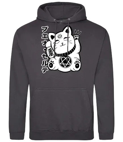 Hrtamaneki - maneki neko, japan, katze, Winkekatze, lucky cat - Standard Hoodie
