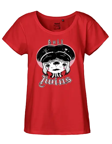 Evil Twins - twins, Zwillinge, evil, ouija, love, Hate - Fairtrade Girl Shirt