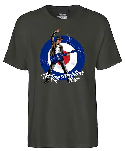 11th Doctor - dr who, Doctor, bbc, dalek, tardis, 11th doctor, guitar, gitarre, music, musik, band - Fairtrade T-Shirt
