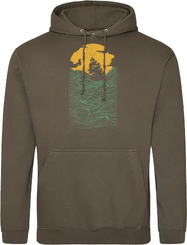 High Ss - sailing, ship, sunset, art, s - Standard Hoodie