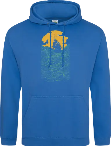 High Ss - sailing, ship, sunset, art, s - Standard Hoodie