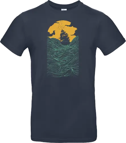 High Ss - sailing, ship, sunset, art, s - Standard T-Shirt