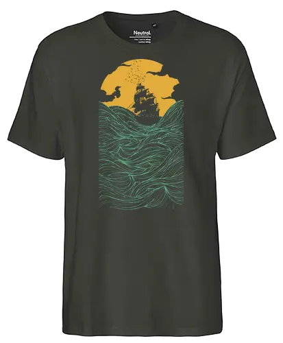 High Ss - sailing, ship, sunset, art, s - Fairtrade T-Shirt