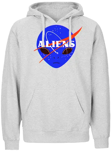 Aliens Space Program - nasa, alien, space, weltraum, all - Fairtrade Hoodie