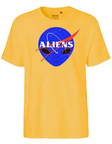 Aliens Space Program - nasa, alien, space, weltraum, all - Fairtrade T-Shirt