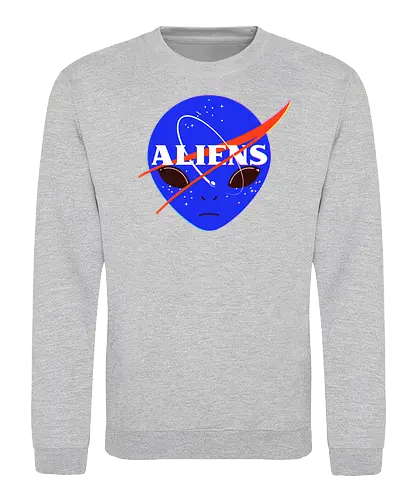 Aliens Space Program - nasa, alien, space, weltraum, all - Sweatshirt
