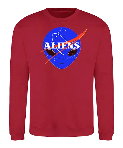 Aliens Space Program - nasa, alien, space, weltraum, all - Sweatshirt