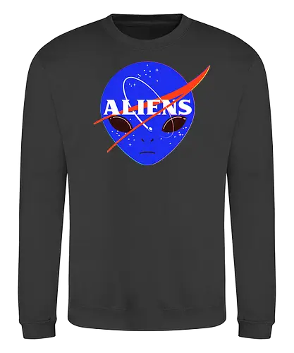 Aliens Space Program - nasa, alien, space, weltraum, all - Sweatshirt
