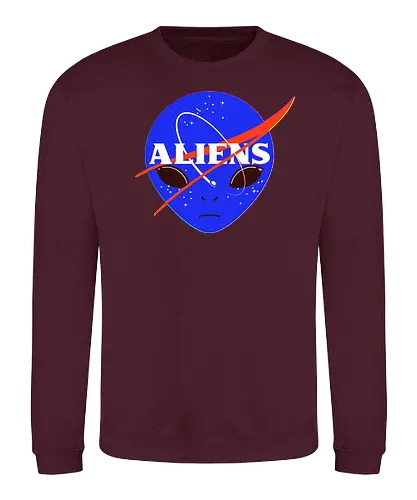 Aliens Space Program - nasa, alien, space, weltraum, all - Sweatshirt