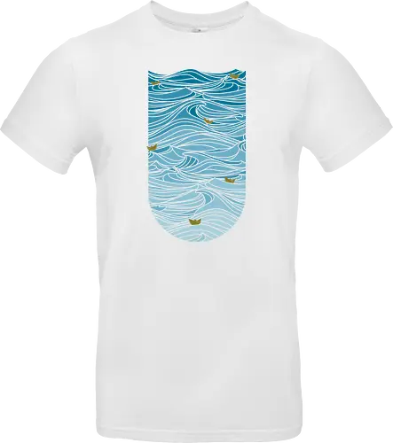 Golden paper ships