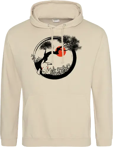 enso pika nap - gaming, pocket, monster, cute, sleep, sumi-e, kawaii - Standard Hoodie