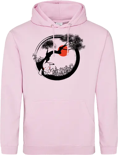 enso pika nap - gaming, pocket, monster, cute, sleep, sumi-e, kawaii - Standard Hoodie