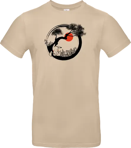 enso pika nap - gaming, pocket, monster, cute, sleep, sumi-e, kawaii - Standard T-Shirt