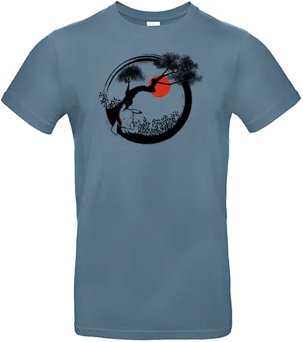 enso pika nap - gaming, pocket, monster, cute, sleep, sumi-e, kawaii - Standard T-Shirt