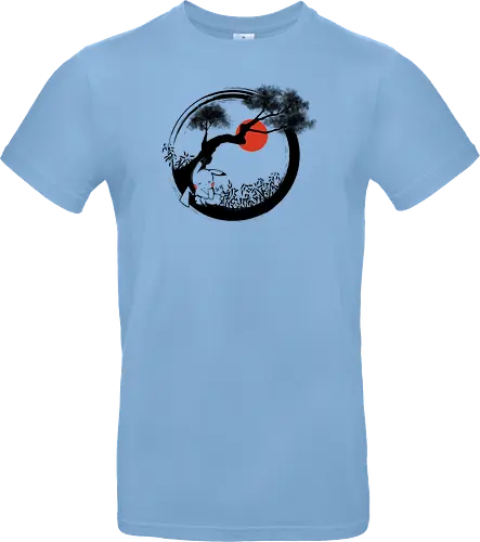 enso pika nap - gaming, pocket, monster, cute, sleep, sumi-e, kawaii - Standard T-Shirt