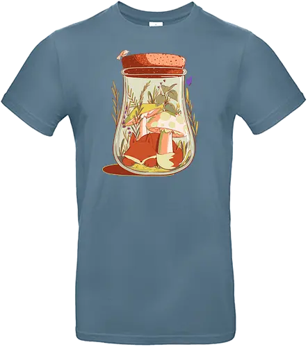 Tiny fox - cute, fuchs, fox, forest, wald, Bottle, Smol, small - Standard T-Shirt