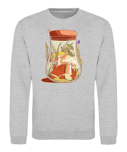 Tiny fox - cute, fuchs, fox, forest, wald, Bottle, Smol, small - Sweatshirt
