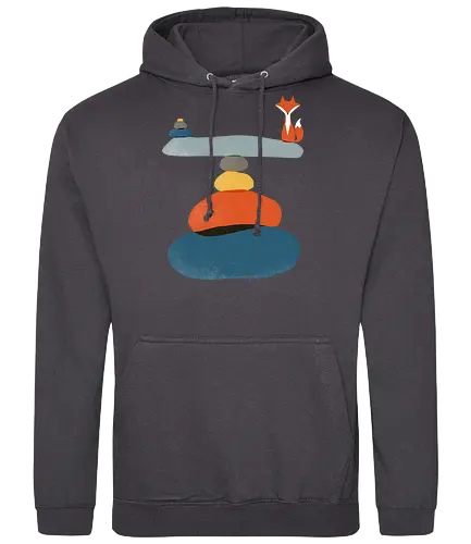 Little fox in balance - balance, fuchs, fox, zen - Standard Hoodie
