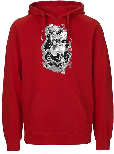 Herbstgeist - halloween, geist, kunst, art, nacht, creepy, elfe, fee, fairy - Fairtrade Hoodie