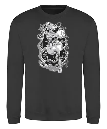 Herbstgeist - halloween, geist, kunst, art, nacht, creepy, elfe, fee, fairy - Sweatshirt