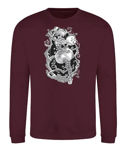 Herbstgeist - halloween, geist, kunst, art, nacht, creepy, elfe, fee, fairy - Sweatshirt