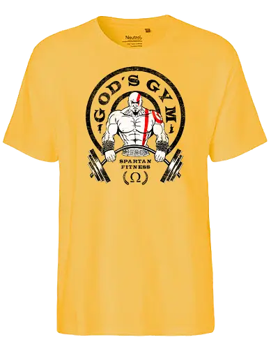 Gods Gym - kratos, gaming, console, wargod, god, games, the boy - Fairtrade T-Shirt