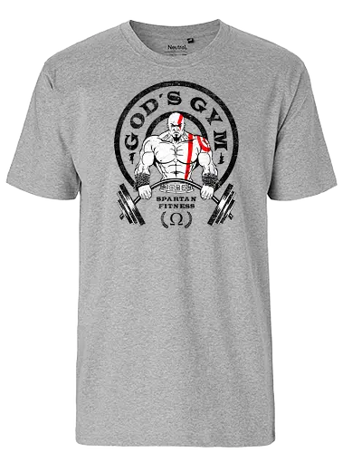 Gods Gym - kratos, gaming, console, wargod, god, games, the boy - Fairtrade T-Shirt