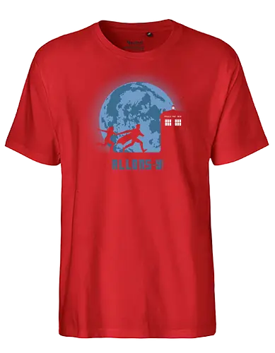 Allons - doctor, who, david tennant, allons-y, tardis, scifi, moon, mond - Fairtrade T-Shirt