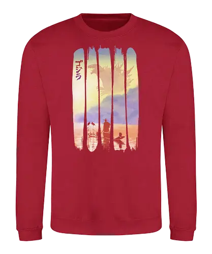 Japanese Kaiju - kaiju, japan, monster, art, kunst, nippon - Sweatshirt